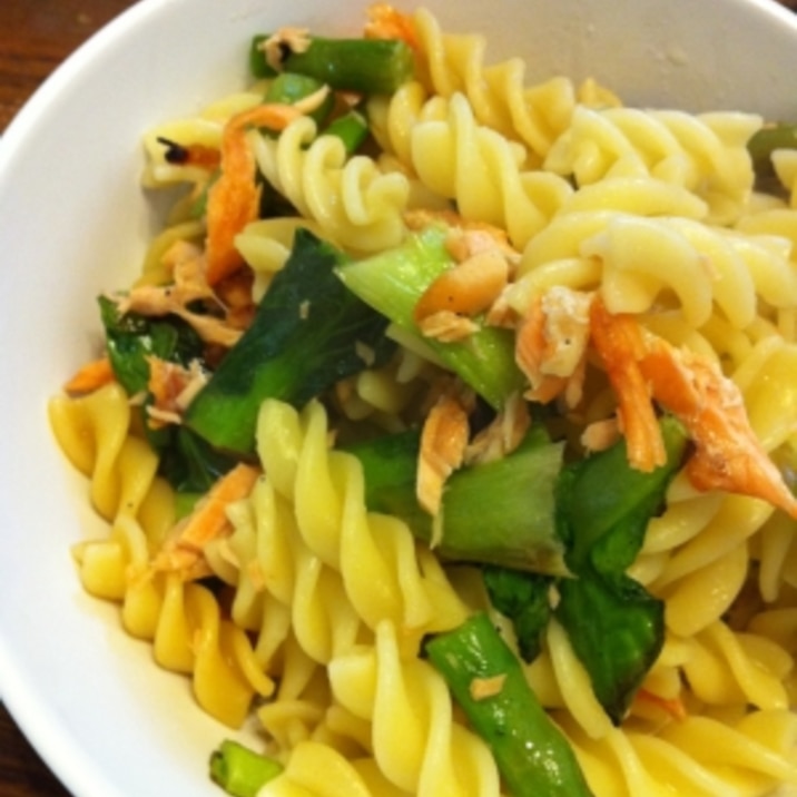 小松菜鮭パスタ 和風醤油 レシピ 作り方 By takeko7778 楽天レシピ 小松菜鮭パスタ 和風醤油 レシピ 作り方 By takeko7778 楽天レシピ